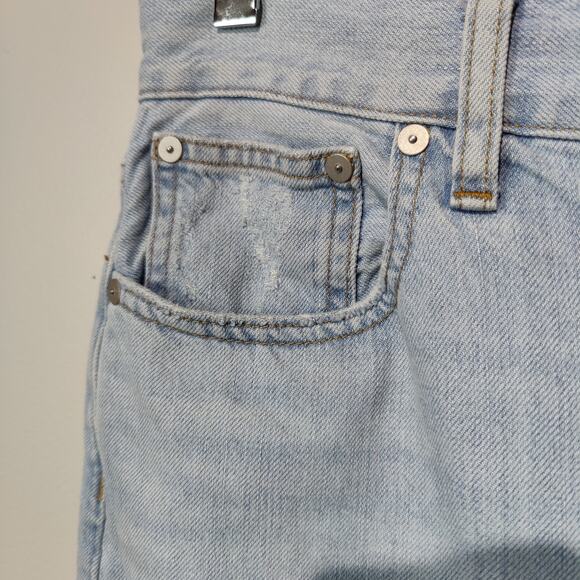 Madewell Sz 28 Perfect Vintage Jeans High Rise Tapered Denim Light Wash C2819 - Picture 3 of 9